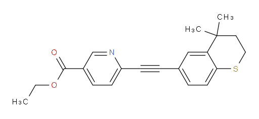 ethyl 6-[2-(4,4-dimethylthiochroman-6-yl)ethynyl]pyridine-3-carboxylate