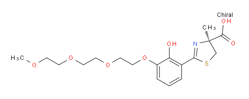 (4S)-4,5-Dihydro-2-[2-hydroxy-3-[2-[2-(2-methoxyethoxy)ethoxy]ethoxy]phenyl]-4-methyl-4-thiazolecarboxylic acid