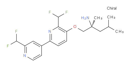 (S)-1-((2',6-bis(difluoromethyl)-[2,4'-bipyridin]-5-yl)oxy)-2,4-dimethylpentan-2-amine