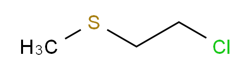 NSC 91724;HEMISULFUR MUSTARD;2-CHLOROETHYLMETHYLSULPHIDE;2-CHLOROETHYL METHYL SULFIDE;B-CHLOROETHYL METHYL SULFIDE;2-(METHYLTHIO)ETHYL CHLORIDE;Methyl 2-chloroethyl sulfide;Sulfide, 2-chloroethyl methyl;1-Chloro-2-(methylthio)ethane;2-chloromethyl methyl sulfide