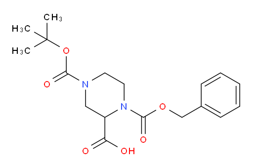 1-[(benzyloxy)carbonyl]-4-[(tert-butoxy)carbonyl]piperazine-2-carboxylic acid