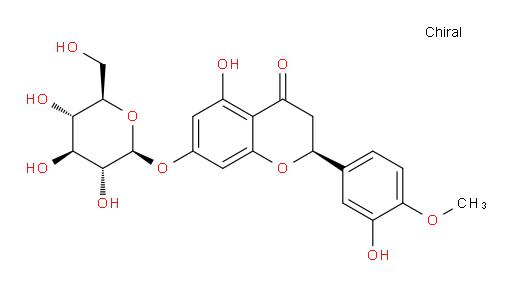 (2S)-7-(beta-D-Glucopyranosyloxy)-2,3-dihydro-5-hydroxy-2-(3-hydroxy-4-methoxy-phenyl)-4H-chromen-4-one