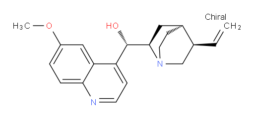 (1S)-(6-methoxyquinolin-4-yl)((2R,4S,5R)-5-vinylquinuclidin-2-yl)methanol