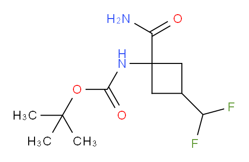 tert-butyl N-[1-carbamoyl-3-(difluoromethyl)cyclobutyl]carbamate