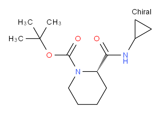 tert-butyl (2S)-2-(cyclopropylcarbamoyl)piperidine-1-carboxylate