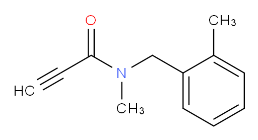 N-methyl-N-[(2-methylphenyl)methyl]prop-2-ynamide