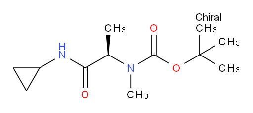 tert-butyl N-[(1R)-1-(cyclopropylcarbamoyl)ethyl]-N-methylcarbamate