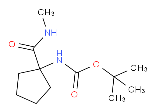 tert-butyl N-[1-(methylcarbamoyl)cyclopentyl]carbamate