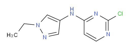 2-chloro-N-(1-ethyl-1H-pyrazol-4-yl)pyrimidin-4-amine