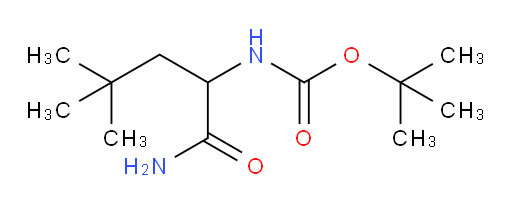 tert-butyl N-(1-carbamoyl-3,3-dimethylbutyl)carbamate