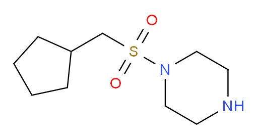 1-cyclopentylmethanesulfonylpiperazine