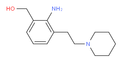 (2-amino-3-(2-(piperidin-1-yl)ethyl)phenyl)methanol