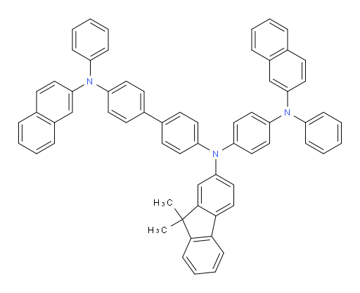 N4-(9,9-dimethyl-9H-fluoren-2-yl)-N4'-(naphthalen-2-yl)-N4-(4-(naphthalen-2-yl(phenyl)amino)phenyl)-N4'-phenyl-[1,1'-biphenyl]-4,4'-diamine