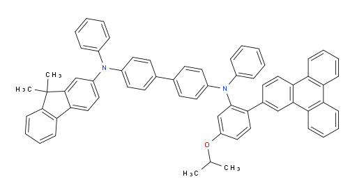 N4-(9,9-dimethyl-9H-fluoren-2-yl)-N4'-(5-isopropoxy-2-(triphenylen-2-yl)phenyl)-N4,N4'-diphenyl-[1,1'-biphenyl]-4,4'-diamine