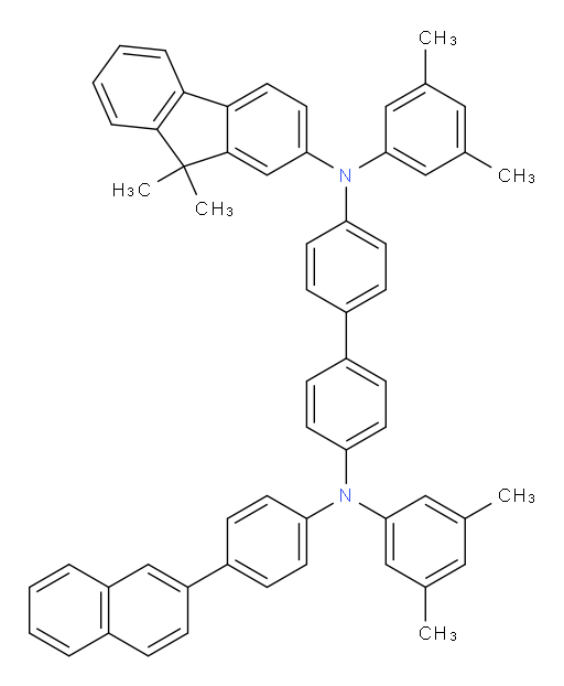 N4-(9,9-dimethyl-9H-fluoren-2-yl)-N4,N4'-bis(3,5-dimethylphenyl)-N4'-(4-(naphthalen-2-yl)phenyl)-[1,1'-biphenyl]-4,4'-diamine