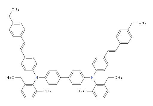 N4,N4'-bis(2-ethyl-6-methylphenyl)-N4,N4'-bis(4-((E)-4-ethylstyryl)phenyl)-[1,1'-biphenyl]-4,4'-diamine