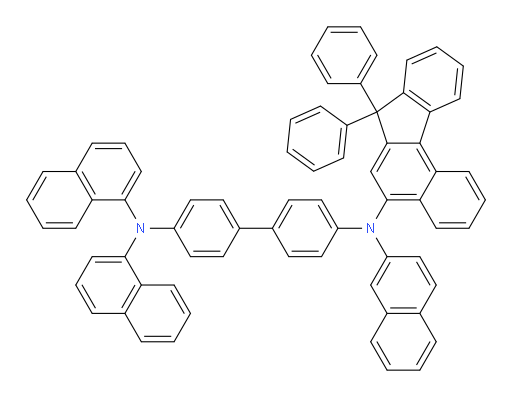 N4-(7,7-diphenyl-7H-benzo[c]fluoren-5-yl)-N4',N4'-di(naphthalen-1-yl)-N4-(naphthalen-2-yl)-[1,1'-biphenyl]-4,4'-diamine