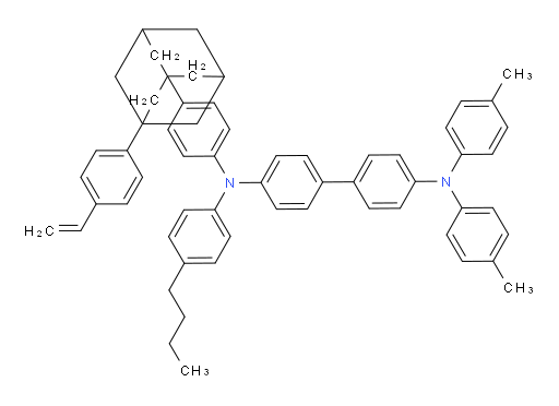 N4-(4-butylphenyl)-N4',N4'-di-p-tolyl-N4-(4-(3-(4-vinylphenyl)adamantan-1-yl)phenyl)-[1,1'-biphenyl]-4,4'-diamine