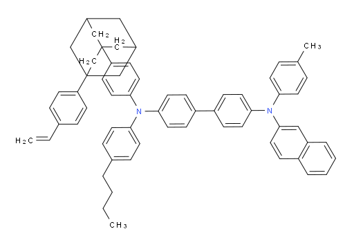 N4-(4-butylphenyl)-N4'-(naphthalen-2-yl)-N4'-(p-tolyl)-N4-(4-(3-(4-vinylphenyl)adamantan-1-yl)phenyl)-[1,1'-biphenyl]-4,4'-diamine