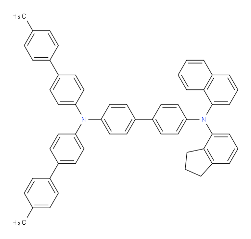 N4-(2,3-dihydro-1H-inden-4-yl)-N4',N4'-bis(4'-methyl-[1,1'-biphenyl]-4-yl)-N4-(naphthalen-1-yl)-[1,1'-biphenyl]-4,4'-diamine