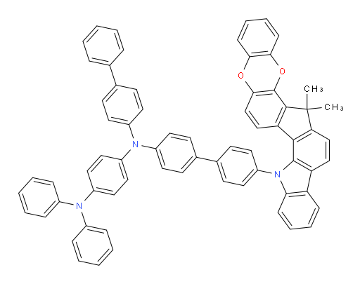 N1-([1,1'-biphenyl]-4-yl)-N1-(4'-(6,6-dimethylbenzo[5',6'][1,4]dioxino[2',3':4,5]indeno[1,2-a]carbazol-13(6H)-yl)-[1,1'-biphenyl]-4-yl)-N4,N4-diphenylbenzene-1,4-diamine