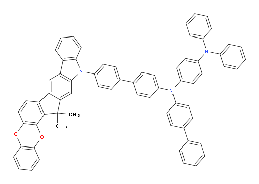 N1-([1,1'-biphenyl]-4-yl)-N1-(4'-(15,15-dimethylbenzo[5',6'][1,4]dioxino[2',3':4,5]indeno[2,1-b]carbazol-13(15H)-yl)-[1,1'-biphenyl]-4-yl)-N4,N4-diphenylbenzene-1,4-diamine