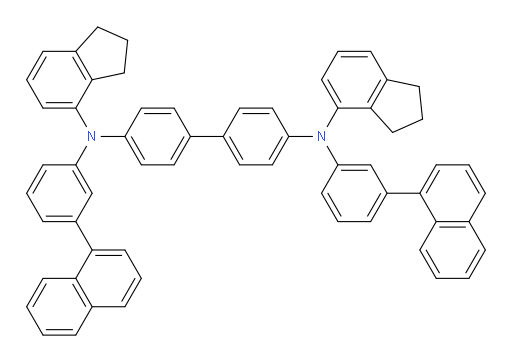 N4,N4'-bis(2,3-dihydro-1H-inden-4-yl)-N4,N4'-bis(3-(naphthalen-1-yl)phenyl)-[1,1'-biphenyl]-4,4'-diamine