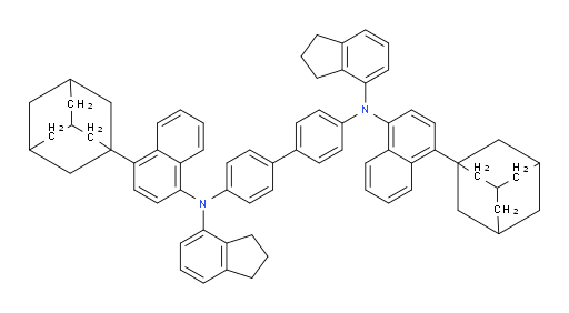 N4,N4'-bis(4-(adamantan-1-yl)naphthalen-1-yl)-N4,N4'-bis(2,3-dihydro-1H-inden-4-yl)-[1,1'-biphenyl]-4,4'-diamine