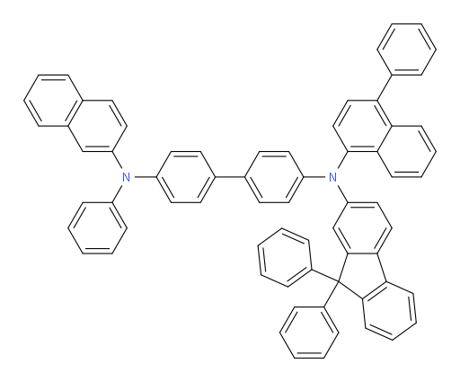 N4-(9,9-diphenyl-9H-fluoren-2-yl)-N4'-(naphthalen-2-yl)-N4'-phenyl-N4-(4-phenylnaphthalen-1-yl)-[1,1'-biphenyl]-4,4'-diamine
