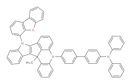 4'-(9-(dibenzo[b,d]furan-4-yl)-13c-methyl-9,13c-dihydro-5H-indolo[3',2':4,5]cyclopenta[1,2,3-kl]acridin-5-yl)-N,N-diphenyl-[1,1'-biphenyl]-4-amine