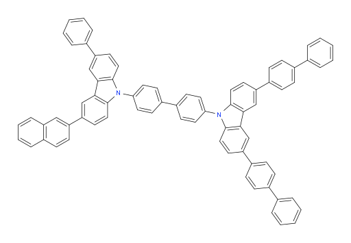 3,6-di([1,1'-biphenyl]-4-yl)-9-(4'-(3-(naphthalen-2-yl)-6-phenyl-9H-carbazol-9-yl)-[1,1'-biphenyl]-4-yl)-9H-carbazole