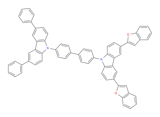 3,6-di(benzofuran-2-yl)-9-(4'-(3,6-diphenyl-9H-carbazol-9-yl)-[1,1'-biphenyl]-4-yl)-9H-carbazole