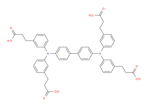 3,3',3'',3'''-(([1,1'-biphenyl]-4,4'-diylbis(azanetriyl))tetrakis(benzene-3,1-diyl))tetrapropanoic acid