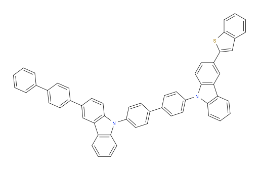 3-([1,1'-biphenyl]-4-yl)-9-(4'-(3-(benzo[b]thiophen-2-yl)-9H-carbazol-9-yl)-[1,1'-biphenyl]-4-yl)-9H-carbazole