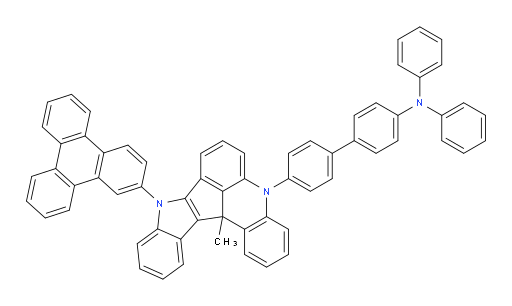 4'-(13c-methyl-9-(triphenylen-2-yl)-9,13c-dihydro-5H-indolo[3',2':4,5]cyclopenta[1,2,3-kl]acridin-5-yl)-N,N-diphenyl-[1,1'-biphenyl]-4-amine