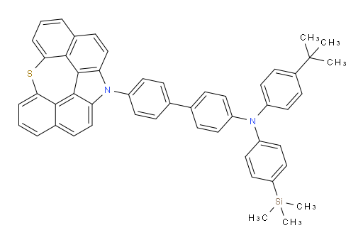 4'-(12H-6-thia-12-azaindeno[2,1,7,6-ghij]pleiaden-12-yl)-N-(4-(tert-butyl)phenyl)-N-(4-(trimethylsilyl)phenyl)-[1,1'-biphenyl]-4-amine