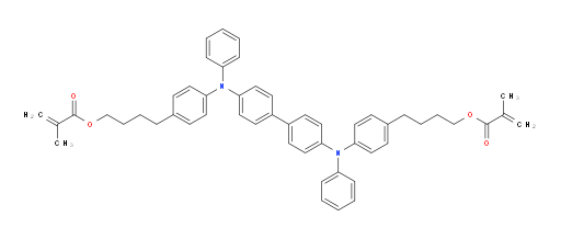 (([1,1'-biphenyl]-4,4'-diylbis(phenylazanediyl))bis(4,1-phenylene))bis(butane-4,1-diyl) bis(2-methylacrylate)