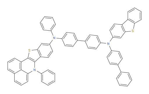 N4-([1,1'-biphenyl]-4-yl)-N4-(dibenzo[b,d]thiophen-3-yl)-N4'-phenyl-N4'-(7-phenyl-7H-benzo[de]benzo[4,5]thieno[3,2-b]quinolin-10-yl)-[1,1'-biphenyl]-4,4'-diamine