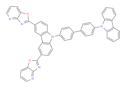 2,2'-(9-(4'-(9H-carbazol-9-yl)-[1,1'-biphenyl]-4-yl)-9H-carbazole-3,6-diyl)bis(oxazolo[4,5-b]pyridine)