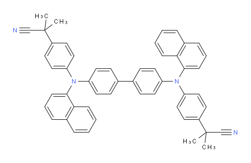 2,2'-(([1,1'-biphenyl]-4,4'-diylbis(naphthalen-1-ylazanediyl))bis(4,1-phenylene))bis(2-methylpropanenitrile)