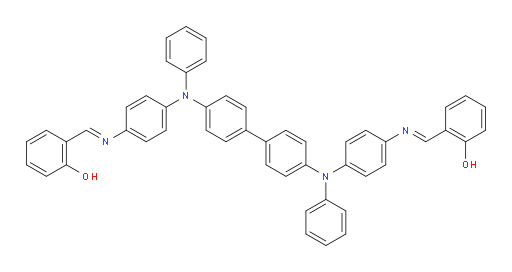2,2'-((1E,1'E)-((([1,1'-biphenyl]-4,4'-diylbis(phenylazanediyl))bis(4,1-phenylene))bis(azanylylidene))bis(methanylylidene))diphenol