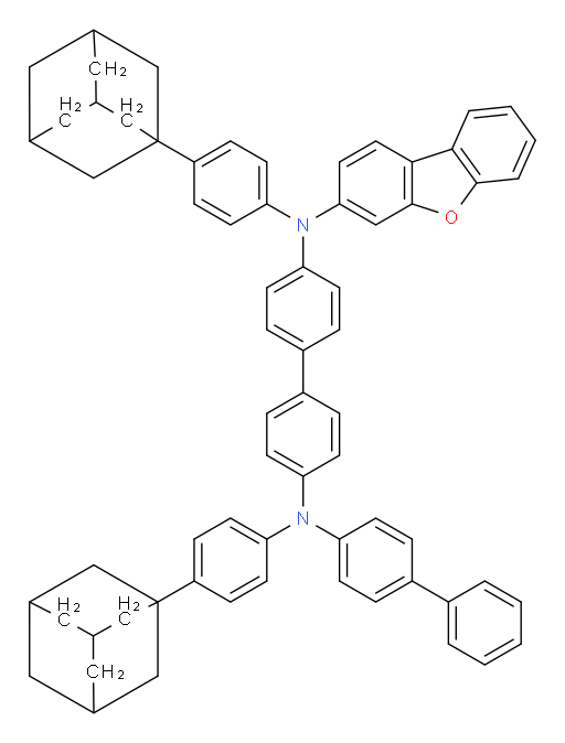 N4-([1,1'-biphenyl]-4-yl)-N4,N4'-bis(4-(adamantan-1-yl)phenyl)-N4'-(dibenzo[b,d]furan-3-yl)-[1,1'-biphenyl]-4,4'-diamine