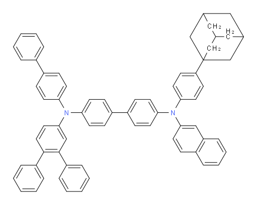 N4-([1,1'-biphenyl]-4-yl)-N4-([1,1':2',1''-terphenyl]-4'-yl)-N4'-(4-(adamantan-1-yl)phenyl)-N4'-(naphthalen-2-yl)-[1,1'-biphenyl]-4,4'-diamine