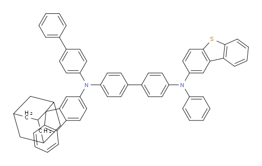N4-([1,1'-biphenyl]-4-yl)-N4'-(dibenzo[b,d]thiophen-2-yl)-N4'-phenyl-N4-(spiro[adamantane-2,9'-fluoren]-2'-yl)-[1,1'-biphenyl]-4,4'-diamine