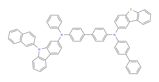 N4-([1,1'-biphenyl]-4-yl)-N4-(dibenzo[b,d]thiophen-2-yl)-N4'-(9-(naphthalen-2-yl)-9H-carbazol-2-yl)-N4'-phenyl-[1,1'-biphenyl]-4,4'-diamine
