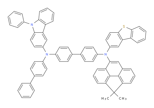 N4-([1,1'-biphenyl]-4-yl)-N4'-(dibenzo[b,d]thiophen-2-yl)-N4'-(4,4-dimethyl-4H-cyclopenta[def]phenanthren-8-yl)-N4-(9-phenyl-9H-carbazol-3-yl)-[1,1'-biphenyl]-4,4'-diamine