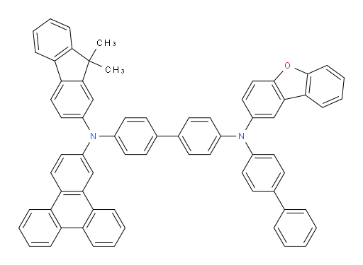 N4-([1,1'-biphenyl]-4-yl)-N4-(dibenzo[b,d]furan-2-yl)-N4'-(9,9-dimethyl-9H-fluoren-2-yl)-N4'-(triphenylen-2-yl)-[1,1'-biphenyl]-4,4'-diamine
