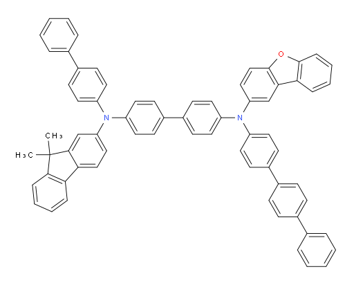 N4-([1,1'-biphenyl]-4-yl)-N4'-([1,1':4',1''-terphenyl]-4-yl)-N4'-(dibenzo[b,d]furan-2-yl)-N4-(9,9-dimethyl-9H-fluoren-2-yl)-[1,1'-biphenyl]-4,4'-diamine