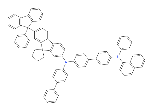N4-([1,1'-biphenyl]-4-yl)-N4'-(naphthalen-1-yl)-N4'-phenyl-N4-(2'-(9-phenyl-9H-fluoren-9-yl)spiro[cyclopentane-1,9'-fluoren]-7'-yl)-[1,1'-biphenyl]-4,4'-diamine