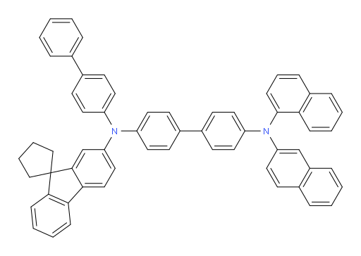 N4-([1,1'-biphenyl]-4-yl)-N4'-(naphthalen-1-yl)-N4'-(naphthalen-2-yl)-N4-(spiro[cyclopentane-1,9'-fluoren]-2'-yl)-[1,1'-biphenyl]-4,4'-diamine
